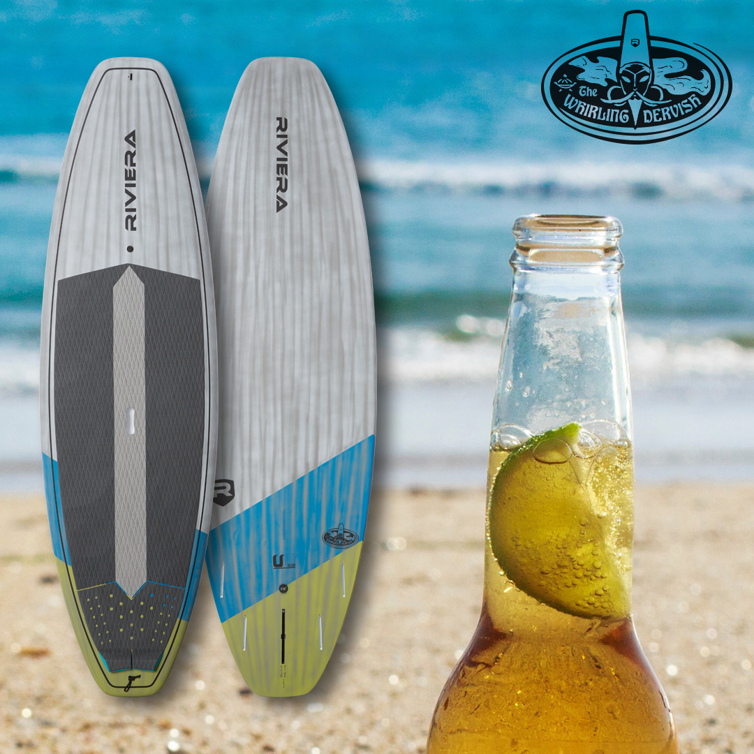 performance surfing paddleboard design called the Whirling Dervish